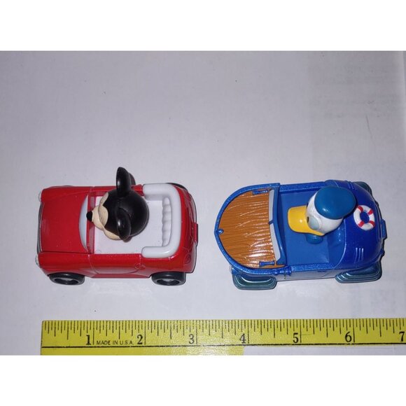 Disney Mickey & The Roadster Racers Die-Cast Mickey & Donald Figures lot 3" Cars - Picture 2 of 9